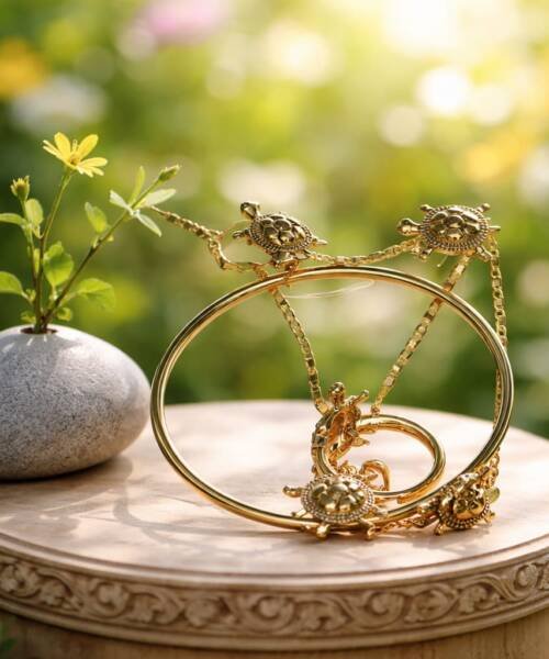 Kit Cadena Dije Pulsera Aretes Tortugas