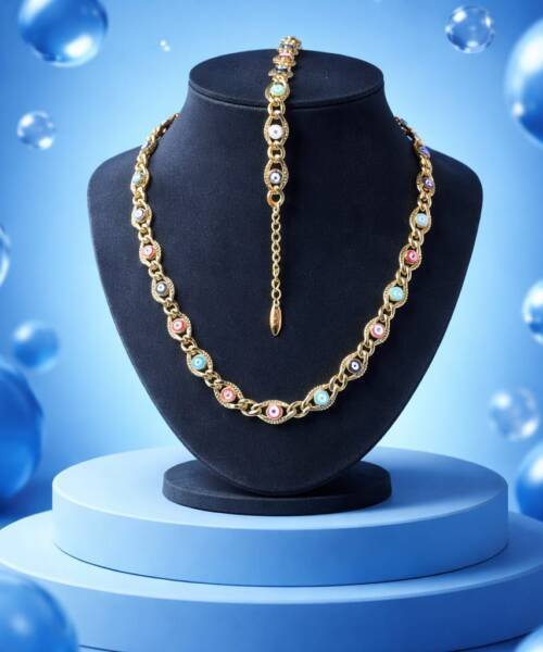 Set Collar y Pulser Ojos Rojos y Azules