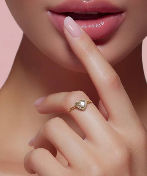 Anillo Corazón Diamante